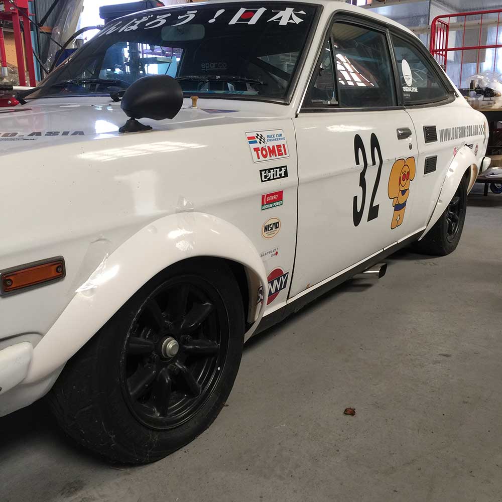 datsun 1200 flares