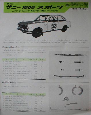 B10のスペシャルパーツ